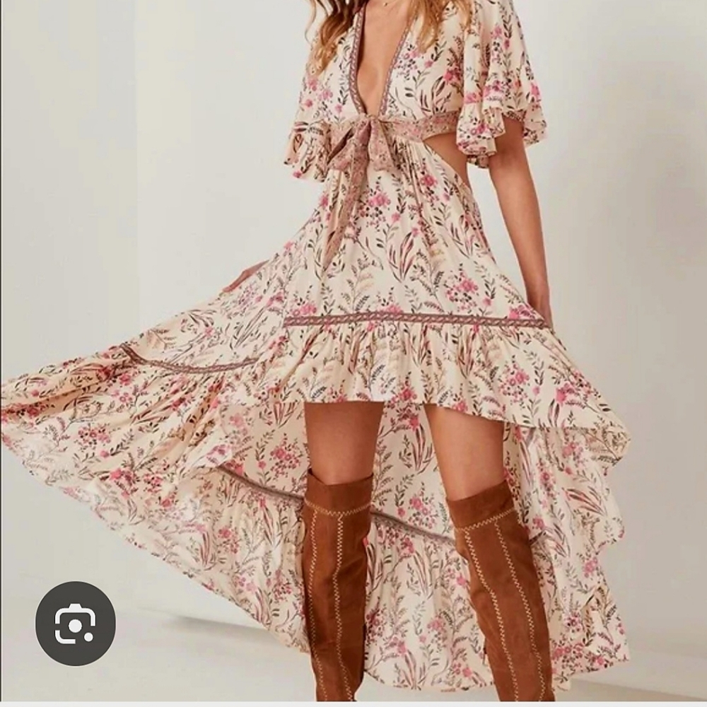 Spell and the Gypsy Collective Amethyst Bambi Dress in Blush